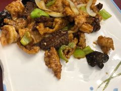 虾仁腰花爆里脊-桃子餐厅·天津菜(红星路直营店)