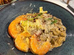 芝士蘑菇鲜虾意大利面-BE BRIGHT KITCHEN(正佳广场店)