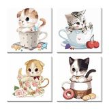 治愈心灵的猫咪画作