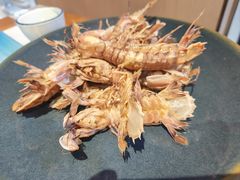 椒盐爬虾-渔港甄宴·海鲜·地标烟台菜(金沙滩店)