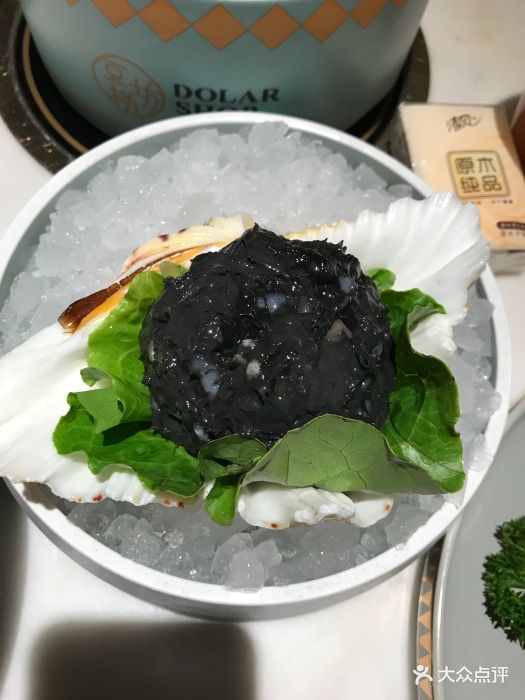 豆捞坊·胶原花胶火锅(万达广场宝山店)墨汁墨鱼滑图片 - 第1张