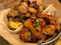 炸鸡翅一半一半-富乐满韩国正宗炸鸡韩国料理(虹泉路店)