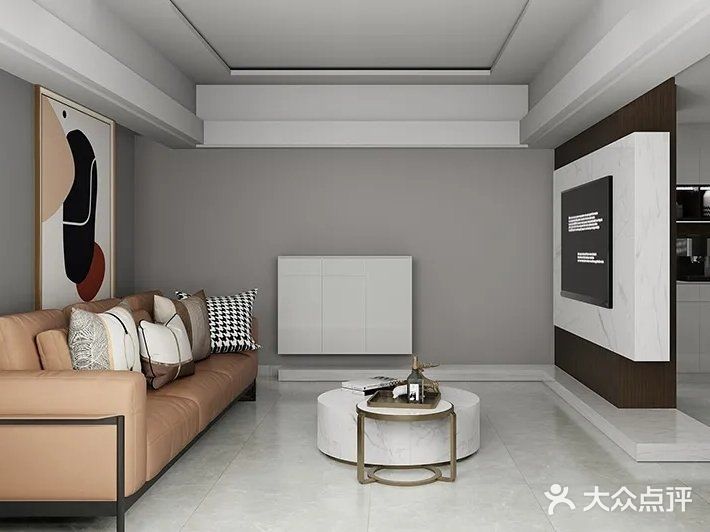 门见厅,鞋柜就用半高柜