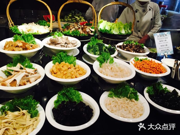 台湾人道素菜自助餐图片