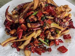 香辣鱿鱼条-华春餐馆(鱼山路店)