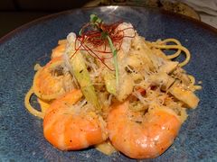 芝士蘑菇鲜虾意大利面-BE BRIGHT KITCHEN(正佳广场店)