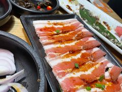 调味五花肉-九田家黑牛烤肉料理(新光汇店)