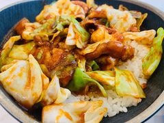 五花肉鱿鱼盖浇饭-HONGA HONGA雄家(曹路店)