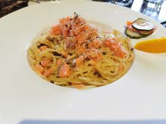 三文鱼蟹肉奶油意面-Lets burger非常汉堡·环球风味(蓝色港湾店)