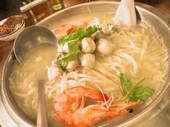 萝卜丝蛎蝗汤-五谷粮煎饼卷大葱(景星店)