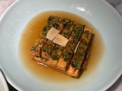 鲍菇扒野菜豆腐-雀蓝川菜(奥体广场店)