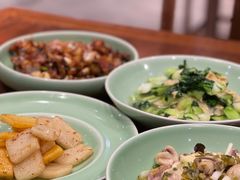 雪菜蘑菇肉片-虎哥私房菜(馒头山店)