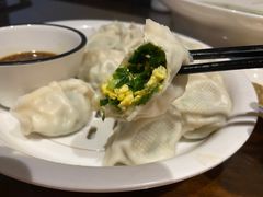 鲜虾韭菜鸡蛋饺-渔家大院·地道威海菜(石岛店)
