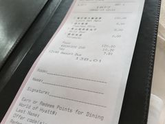 账单-北京柏悦酒店·锦庭餐厅Dining Room