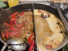 黑牛肝菌汤鸳鸳锅-大龙燚·旷野鲜火锅(广州首店)
