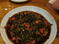 咸菜炒猪肝-双塔老饭店