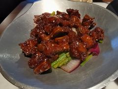 蒜香蜜汁排骨-绿茶餐厅(同成街华联店)