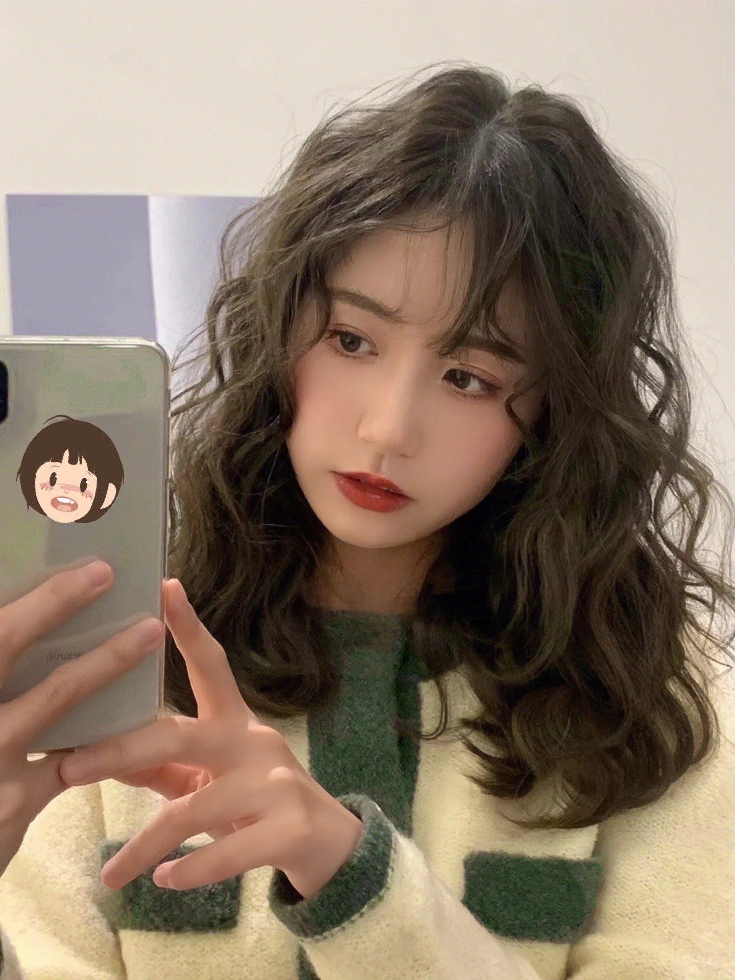 中长发尴尬期就这么烫