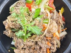 烤牛肉定食-釜山豚骨汤饭(芝罘万达广场店)