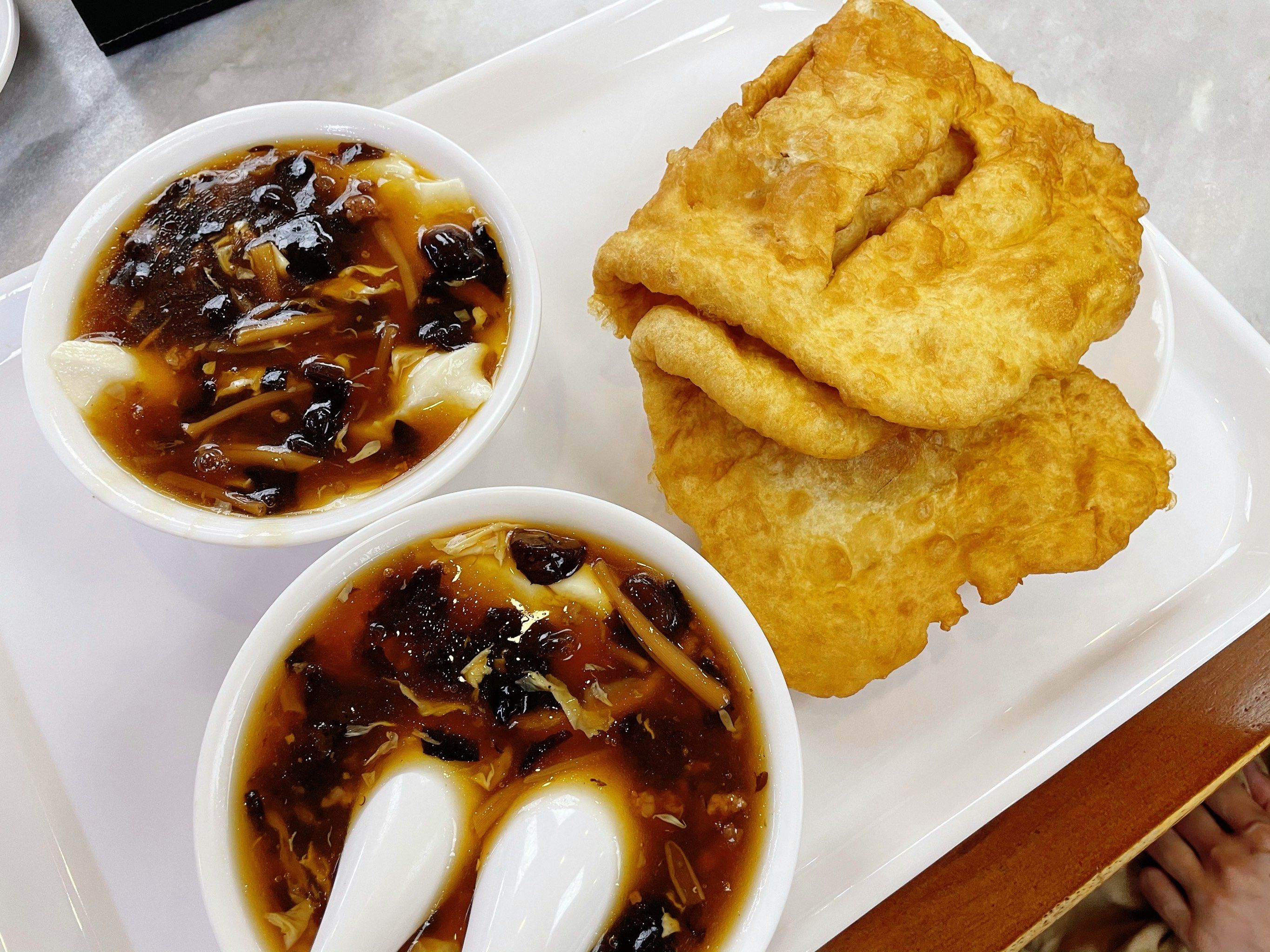 豆腐脑儿 白油饼早餐这么吃一个月都不带腻的