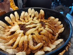 豆角牛腩卷子-华盛园卷子王农家菜水库鱼