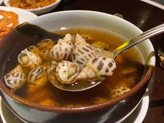 古越陈酿煮花螺-杭州西子湖四季酒店·金沙厅