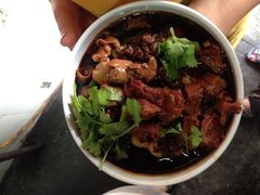 3混（牛肉，肥肠，豌杂）-老地方猫儿面(磁器口店)