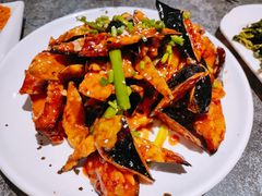 风味茄子-华盛园卷子王农家菜水库鱼