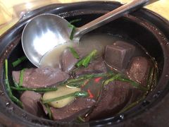 韭菜鸡红汤-区海鸡场饭店(石壁店)