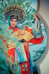 -后宫·古装汉服京剧儿童亲子全家福摄影