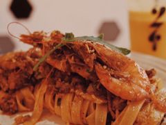 南洋大虾龙利鱼宽面-HELLO 27 意面·沙拉·帕尼尼