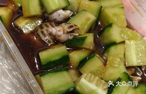 Worm Snail and Cucumber Salad