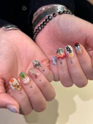 点击看大图 -复古绿·少女主题美甲美睫