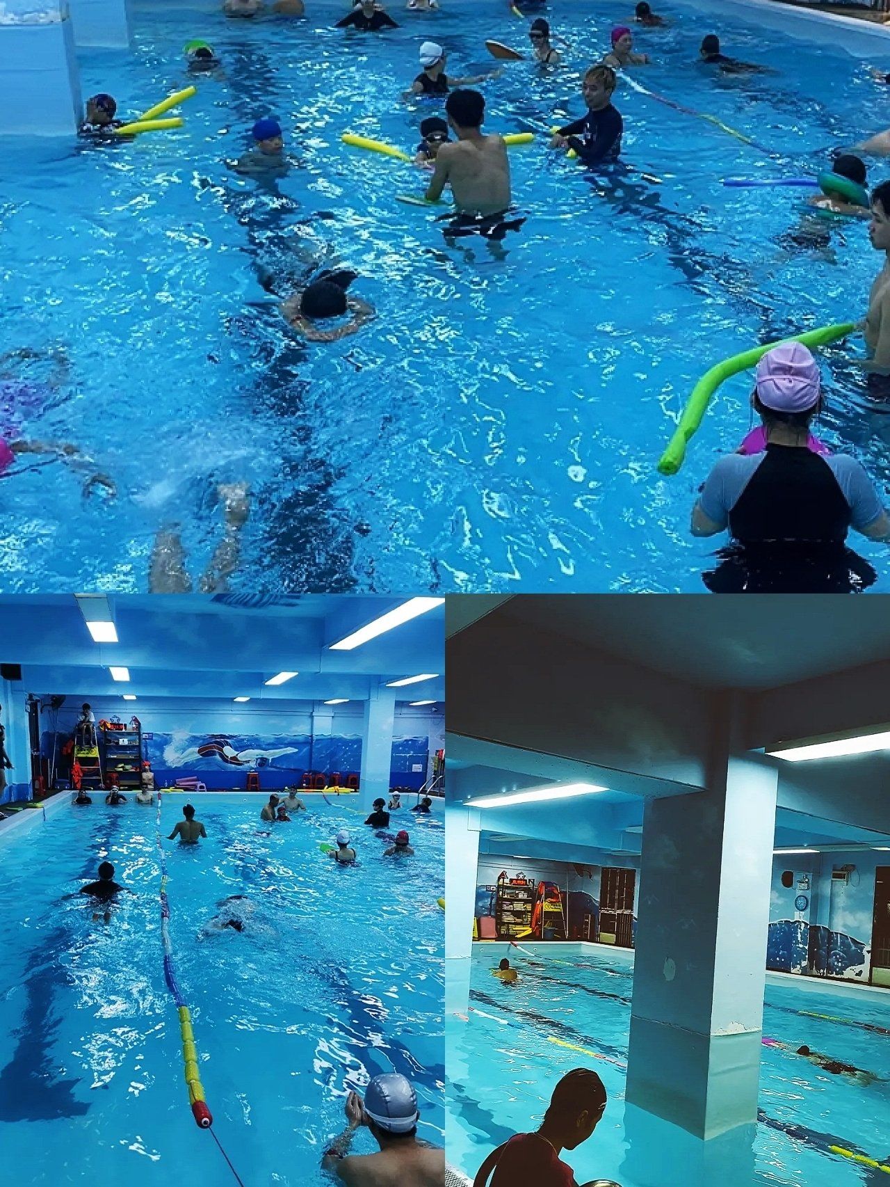 宽敞明亮的游泳池,先进的游泳设备!5.1折