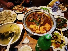 -东来菜馆•手抓海鲜家常菜•海鲜锅贴(鸽子窝店)