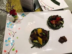 脆瓜炒雪花牛肉粒-香云轩·顺德菜(香云纱园林酒店店)