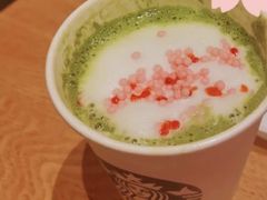 樱花草莓茶拿铁-星巴克(常州新北公园店)