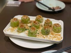 蒜蓉瑶柱蒸丝瓜-有璟阁港式餐厅(国贸商城店)