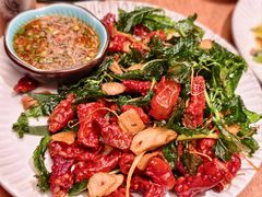 薄荷干炸脆脆肠-浩海火燒雲傣家菜(芮欧百货店)