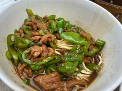 青椒肉丝盖浇面-花园茶楼(兴城西路店)