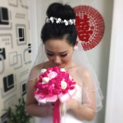 贺贺工作室新娘跟妆-贺贺新娘造型婚纱店