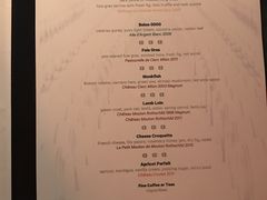 菜单-香港喜来登酒店蚝酒吧