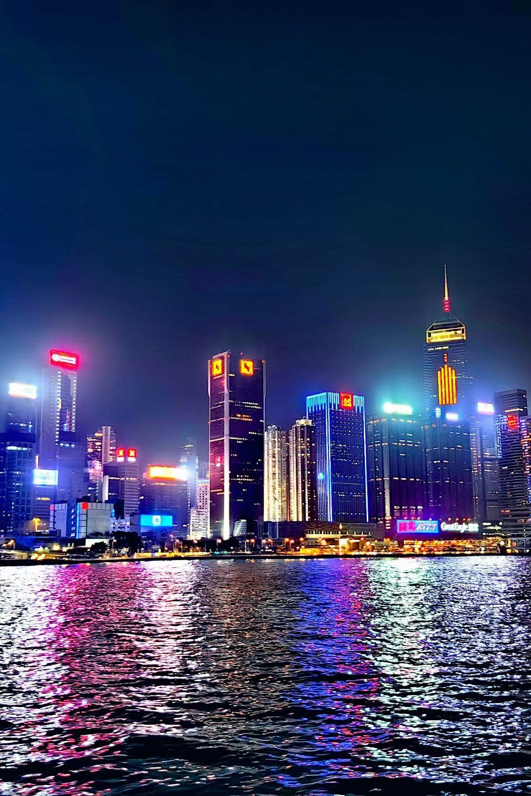 香港的夜景真美!
