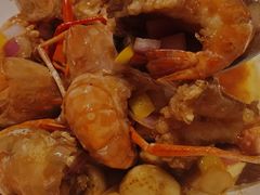 米其林星厨荐-砂锅煎焗大罗氏虾-炳胜公馆(珠江新城店)