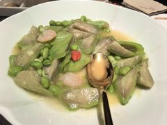 小嫩豆丝瓜配虾仁-秀儿四九城·新京菜(亚运村鸟巢店)