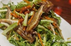 Bitter Greens with Small Yellow Croaker