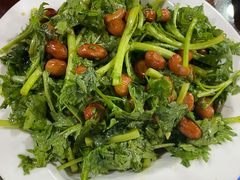 老醋果仁拌茼蒿-来顺成饭庄