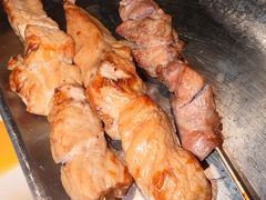 烤里脊肉串-波螺油子·海肠捞饭·青岛菜(市南银座店)