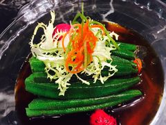 白灼秋葵-尚岛私房菜(西方巷店)