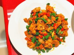 双椒兔丁-中央财经大学-食堂